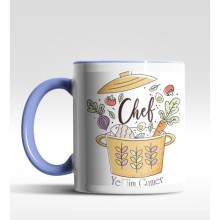 Kişiye Özel Chef - Şef Tasarımlı Mavi Kupa