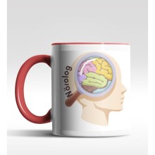 Kişiye Özel Norolog Tasarımlı Kırmızı Kupa