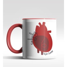 Kişiye Özel Kardiyolog Tasarımlı Kırmızı Kupa