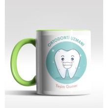 Kişiye Özel Ortodonti Uzmanı Tasarımlı Yeşil Kupa
