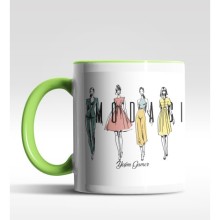 Kişiye Özel Modacı Tasarımlı Yeşil Kupa