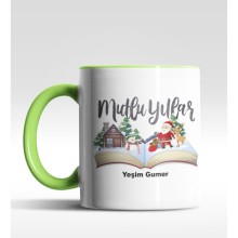 Kişiye Özel Mulu Yıllar Tasarımlı Yeşil Kupa