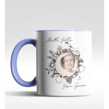 Kişiye Özel Yeni Yıl Fotoğraf Tasarımlı Mavi Kupa