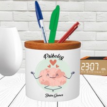 Kişiye Özel Psikolog Tasarımlı Seramik Kalemlik