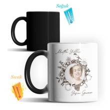 Kişiye Özel Yeni Yıl Fotoğraf Tasarımlı Sihirli Kupa