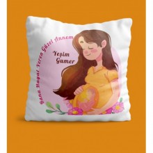 Kişiye Özel Bana Hayat Veren Güzel Annem Tasarımlı Yastık - Yastık Kılıfı
