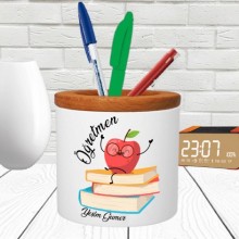 Kişiye Özel Öğretmen Tasarımlı Seramik Kalemlik