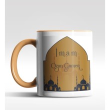 Kişiye Özel İmam Tasarımlı Turuncu Kupa
