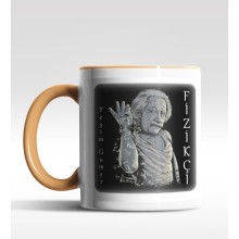 Kişiye Özel Fizikçi Tasarımlı Turuncu Kupa