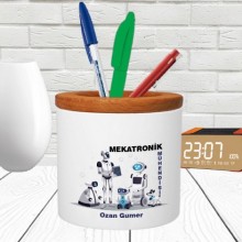 Kişiye Özel Mekatronik Mühendisi Tasarımlı Seramik Kalemlik