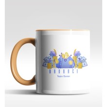 Kişiye Özel Bankacı Tasarımlı Turuncu Kupa