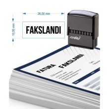 Fakslandı Yazısı Otomatik Kaşe | Sırdaş - Minik Boy