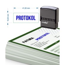 Protokol Yazısı Otomatik Kaşe | Sırdaş - Küçük Boy