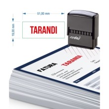 Tarandı Yazısı Otomatik Kaşe | Sırdaş - Orta Boy