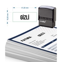 Gizli Yazısı Otomatik Kaşe | Sırdaş - Orta Boy
