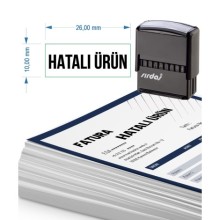 Hatalı Ürün Yazısı Otomatik Kaşe | Sırdaş - Minik Boy