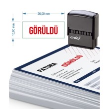 Görüldü Yazısı Otomatik Kaşe | Sırdaş - Minik Boy