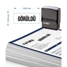 Görüldü Yazısı Otomatik Kaşe | Sırdaş - Büyük Boy