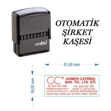 Logolu Ticari Şirket Otomatik Kaşesi | Sırdaş - Orta Boy