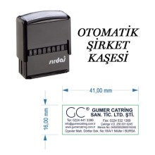 Logolu Ticari Şirket Otomatik Kaşesi | Sırdaş - Küçük Boy