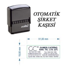 Logolu Ticari Şirket Otomatik Kaşesi | Sırdaş - Orta Boy