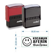 Kocaman Aferin Emojili Otomatik Öğretmen Kaşesi | Sırdaş - Büyük Boy