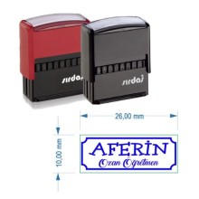 Aferin İsimli Otomatik Öğretmen Kaşesi | Sırdaş - Minik Boy