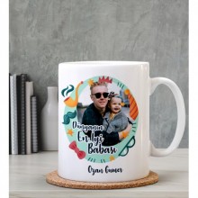 Kişiye Özel Fotoğraflı 2 Tasarımlı Beyaz Kupa