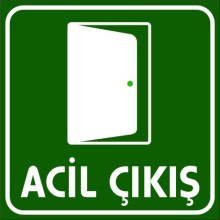 Acil Çıkış Kapısı Exit Door Tabelası - PVC