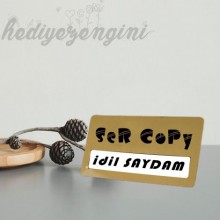 Kişiye Özel Metal Köşeli Yaka İsimliği