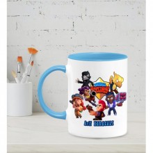 Kişiye Özel Brawl Stars Tasarımlı Mavi Kupa