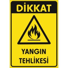 Dikkat Yangın Tehlikesi 2 Uyarı Tabelası - Forex