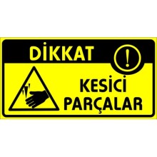 Dikkat Keskin Parçalar Uyarı Tabelası - Forex