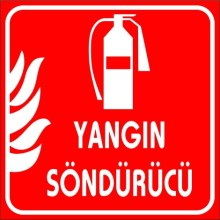 Yangın Söndürücü Yardım Tabelası - Sticker
