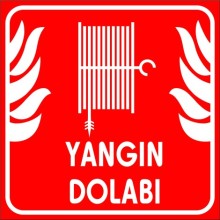 Yangın Dolabı Yardım Tabelası - Sticker