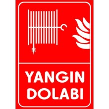 Yangın Dolabı Yardım Tabelası - Sticker