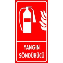 Yangın Söndürücü Yardım Tabelası - PVC