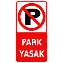 Park Yasak Uyarı Tabelası - Metal