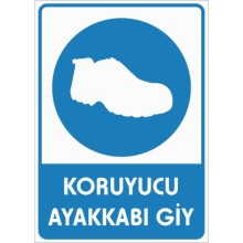 Koruyucu Ayakkabı Giy - Sticker