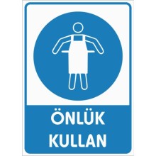 Önlük Kullan - Sticker
