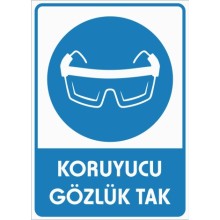 Koruyucu Gözlük Kullan - PVC
