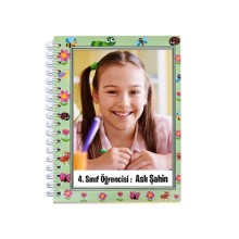 Kişiye Özel Fotoğraf Çerçeve Desenli Not Defteri