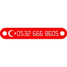 Kişiye Özel Araba Camı Telefon Numarası - Kırmızı
