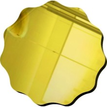 Yuvarlak Şekilli Yapışkanlı Pleksi Kesim - Altın