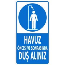 Havuza Bonesiz Girilmez Uyarı Tabelası - Forex