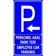 Misafir Araç Otoparkı Uyarı Tabelası - Sticker