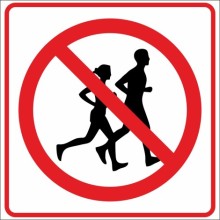 Dalmak Yasak Uyarı Tabelası - Sticker