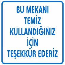 Kamelya ve Çevresini Temiz Tutalım Uyarı Tabelası - Sticker