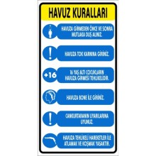 Koşmak Yasaktır Uyarı Tabelası - Metal