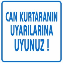 Havuza Girmeden Önce Mutlaka Duş Alınız Uyarı Tabelası - Metal